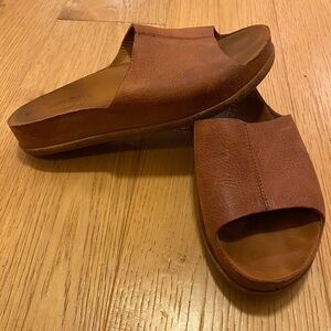 Kork-Ease® Tutsi Leather Slides Brown Women’s 7